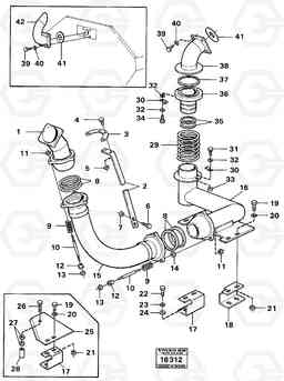 88252 Exhaustheated trailerbody98995 (6417) 99522 861 861, Volvo Construction Equipment