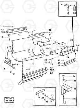 85820 Guard plates tractor 98988,98999,(6423) 861 861, Volvo Construction Equipment