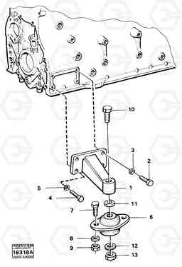 39498 Engine mounting 4500 4500, Volvo Construction Equipment