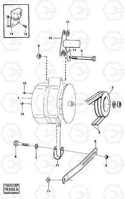 23091 Alternator with fitting parts 4500 4500, Volvo Construction Equipment