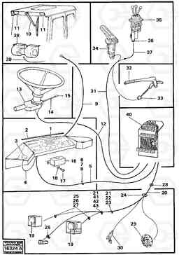 19252 Electric system front 4500 4500, Volvo Construction Equipment