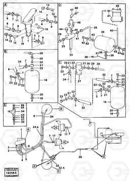 84029 Pneumatic system,front pipes Tillv.nr -1721 4500 4500, Volvo Construction Equipment