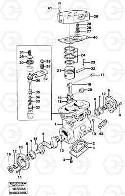 11416 Air compressor L160 VOLVO BM L160, Volvo Construction Equipment