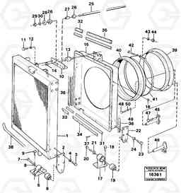 27195 Radiator with fitting parts Tillv Nr -2275 4500 4500, Volvo Construction Equipment