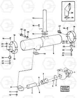 51534 Exhaust system 4500 4500, Volvo Construction Equipment