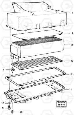 18852 Oil cooler 5350B Volvo BM 5350B SER NO 2229 - 3999, Volvo Construction Equipment