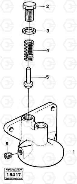 1142 Housing-oilfilter 5350B Volvo BM 5350B SER NO 2229 - 3999, Volvo Construction Equipment