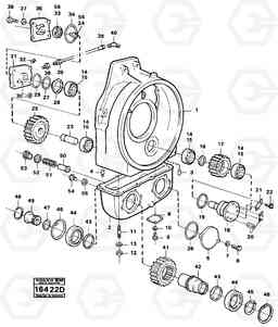 98956 Pump drive A25 VOLVO BM VOLVO BM A25, Volvo Construction Equipment