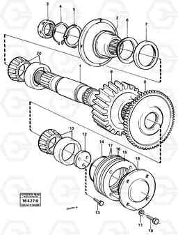 25349 Upper shaft tillv nr -1616 5350 5350, Volvo Construction Equipment