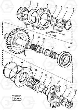 18313 Drive shaft drop box. 5350B Volvo BM 5350B SER NO 2229 - 3999, Volvo Construction Equipment