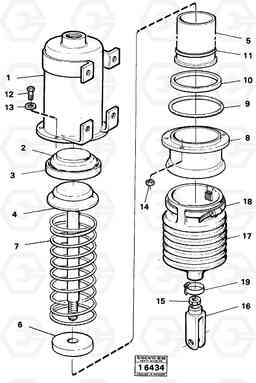 23371 Brake cylinder prod nr 37000 Tillv.nr.-1616 5350 5350, Volvo Construction Equipment