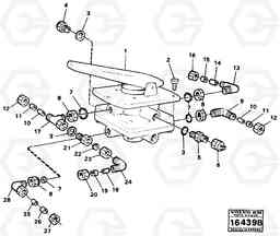 65447 Foot-brake valve fitting A25 VOLVO BM VOLVO BM A25, Volvo Construction Equipment