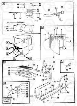 83509 Heating system cab no-1511 Prod No 33301, 33302 4500 4500, Volvo Construction Equipment