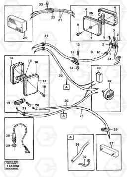 40105 Electrical system, trailer S/N -1616 5350 5350, Volvo Construction Equipment