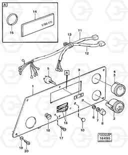 101123 Instrumentpanel, left 5350 5350, Volvo Construction Equipment