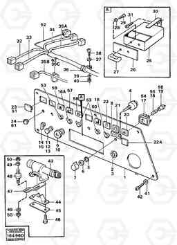 62084 Instrumentpanel right 5350 5350, Volvo Construction Equipment