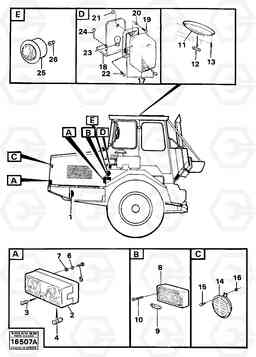 80301 Lighting,tractor 5350 5350, Volvo Construction Equipment