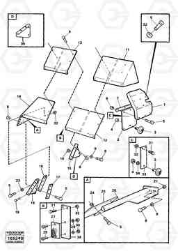 87110 Mudguards, rear 98736,99217,99603,99604, 99605 5350 5350, Volvo Construction Equipment