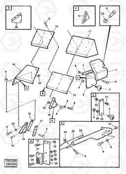 83105 Mudguards, rear 99604, 99605 A25 VOLVO BM VOLVO BM A25, Volvo Construction Equipment