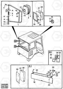 63337 Rear view mirrors and sun vizors A25 VOLVO BM VOLVO BM A25, Volvo Construction Equipment