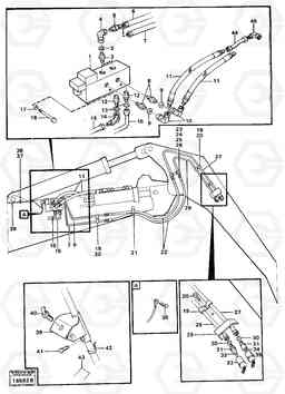 80471 Hydraulic equipment pole-erecting device 98059 616B/646 616B,646 D45, TD45, Volvo Construction Equipment