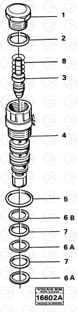 29381 Check valve 616B/646 616B,646 D45, TD45, Volvo Construction Equipment