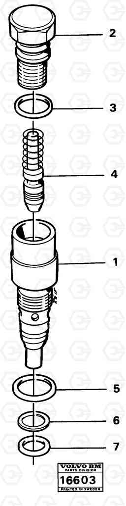 18459 Pressure valve 616B/646 616B,646 D45, TD45, Volvo Construction Equipment