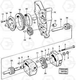 97980 Oil pump L160 VOLVO BM L160, Volvo Construction Equipment