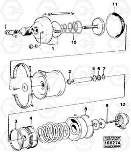2050 Brake cylinder tillv nr -1243 5350 5350, Volvo Construction Equipment