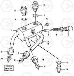 18464 Distribution box 616B/646 616B,646 D45, TD45, Volvo Construction Equipment