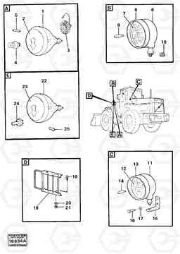 55899 Lighting 98596,98597,98882 4200 4200, Volvo Construction Equipment