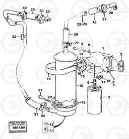 71039 Oil filter and oil cooler 4600 4600, Volvo Construction Equipment