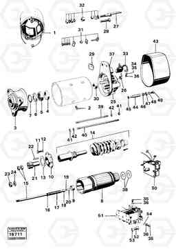 22587 Starter motor 4600 4600, Volvo Construction Equipment
