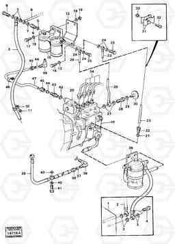 24423 Fuel system mo 48198-59882 4300 4300, Volvo Construction Equipment