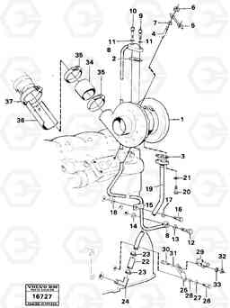 73861 Turbocharger with fitting parts 4600 4600, Volvo Construction Equipment