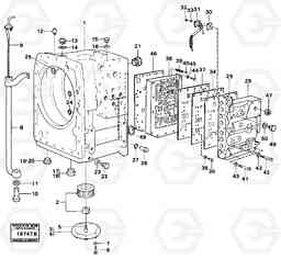 2054 Gearboxhousing with valves filter 4600 4600, Volvo Construction Equipment