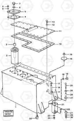 40184 Hydraulic tank 4600 4600, Volvo Construction Equipment