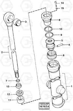 331 Hydraulic cylinder lifting 4600B 4600B, Volvo Construction Equipment