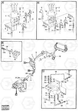 16446 Servo-system control lines 4600 4600, Volvo Construction Equipment