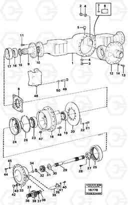 81447 Drive axle, rear 4600 4600, Volvo Construction Equipment