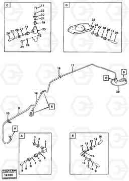 18368 Differential lock pneumatic system 4600 4600, Volvo Construction Equipment