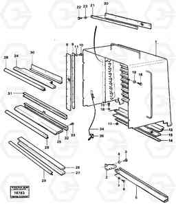 15120 Radiator casing 4600 4600, Volvo Construction Equipment