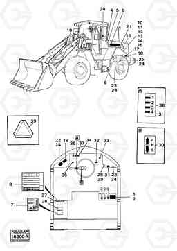 11241 Sign plates and decals 4600 4600, Volvo Construction Equipment