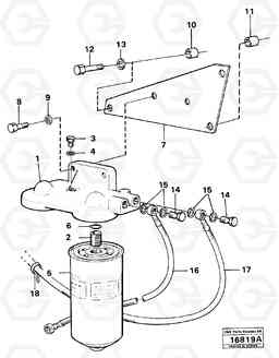 17730 Fuel filter. L160 VOLVO BM L160, Volvo Construction Equipment