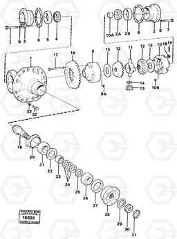 37386 Final gear, front prod nr 23514 4300 4300, Volvo Construction Equipment