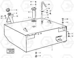 16216 Fuel tank prod no 33106, 33107 4300 4300, Volvo Construction Equipment