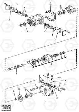 61748 Hydraulic pump tillv nr 4526- 4400 4400, Volvo Construction Equipment