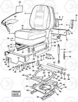24889 Driver's seat. 5350B Volvo BM 5350B SER NO 2229 - 3999, Volvo Construction Equipment