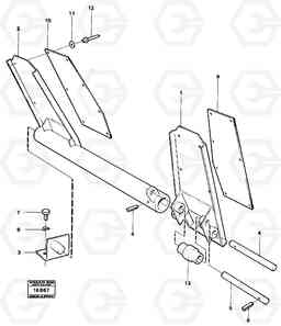 73938 Double brake pedals. 4300B 4300B, Volvo Construction Equipment