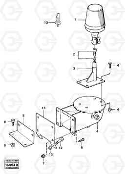 82416 Revolving warning light. 5350B Volvo BM 5350B SER NO 2229 - 3999, Volvo Construction Equipment